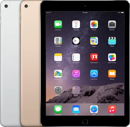 iPad Air 2 — Product image supplied by Apple; pictured colours may vary. Resized and re-encoded for this catalogue.