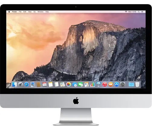 iMac (Retina 5K, 27-inch, Late 2014) — Product image supplied by Apple; pictured colours may vary. Resized and re-encoded for this catalogue.