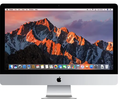 iMac (Retina 5K, 27-inch, 2017) — Product image supplied by Apple; pictured colours may vary. Resized and re-encoded for this catalogue.