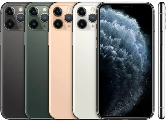 iPhone 11 Pro — Product image supplied by Apple; pictured colours may vary. Resized and re-encoded for this catalogue.