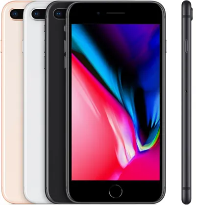 iPhone 8 Plus — Product image supplied by Apple; pictured colours may vary. Resized and re-encoded for this catalogue.