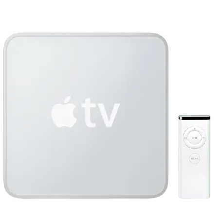 Apple TV (1st generation) — Product image supplied by Apple; pictured colours may vary. Resized and re-encoded for this catalogue.