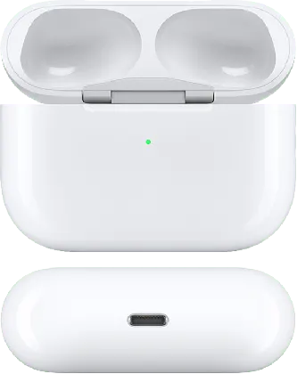 HomePod (first generation) — Category illustration: AirPods Pro 1 Charging Case (2019). This is not a photograph of the exact listed model. Resized and re-encoded; the credited image licence applies.