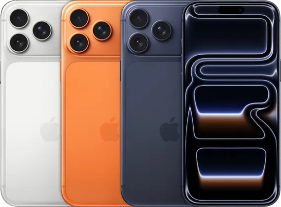 iPhone 17 Pro Max — Product image supplied by Apple; pictured colours may vary. Resized and re-encoded for this catalogue.