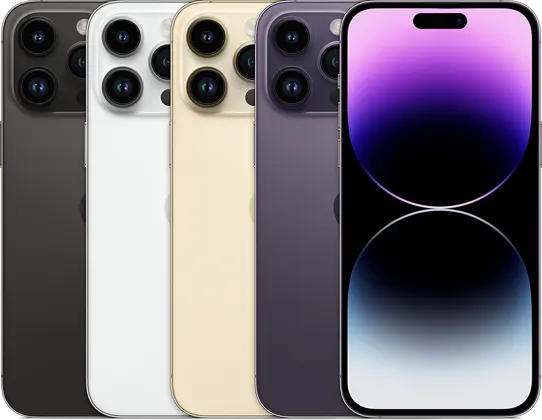 iPhone 14 Pro Max — Product image supplied by Apple; pictured colours may vary. Resized and re-encoded for this catalogue.