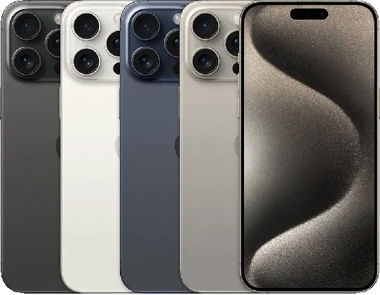 iPhone 15 Pro Max — Product image supplied by Apple; pictured colours may vary. Resized and re-encoded for this catalogue.