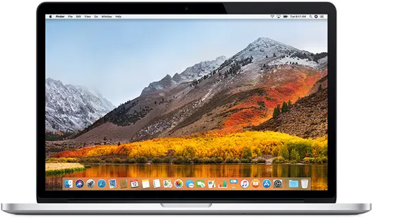 MacBook Pro (Retina, 15-inch, Mid 2015) — Product image supplied by Apple; pictured colours may vary. Resized and re-encoded for this catalogue.
