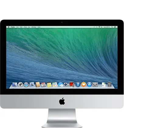 iMac (21.5-inch, Mid 2014) — Product image supplied by Apple; pictured colours may vary. Resized and re-encoded for this catalogue.