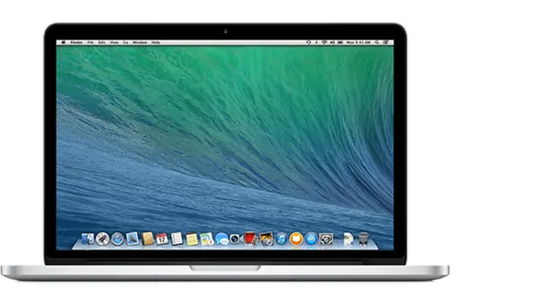 MacBook Pro (Retina, 13-inch, Late 2013) — Product image supplied by Apple; pictured colours may vary. Resized and re-encoded for this catalogue.