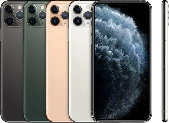 iPhone 11 Pro Max — Product image supplied by Apple; pictured colours may vary. Resized and re-encoded for this catalogue.