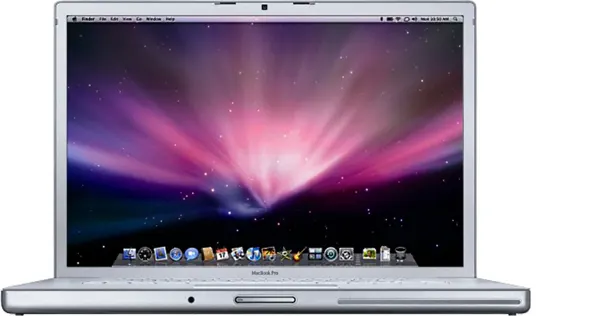 MacBook Pro (17-inch, Early 2008) — Product image supplied by Apple; pictured colours may vary. Resized and re-encoded for this catalogue.