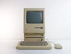 Macintosh 512Ke — Representative product/family photograph. Macintosh 512Ke sitting atop a Hard Disk 20 Resized and re-encoded for this catalogue.