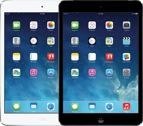 iPad mini 2 — Product image supplied by Apple; pictured colours may vary. Resized and re-encoded for this catalogue.