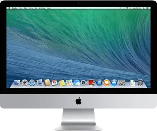 iMac (27-inch, Late 2013) — Product image supplied by Apple; pictured colours may vary. Resized and re-encoded for this catalogue.