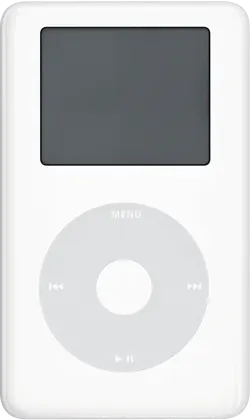 iPod with color display — Product image supplied by Apple; pictured colours may vary. Resized and re-encoded for this catalogue.