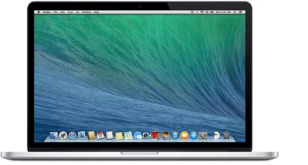 MacBook Pro (Retina, 15-inch, Late 2013) — Product image supplied by Apple; pictured colours may vary. Resized and re-encoded for this catalogue.