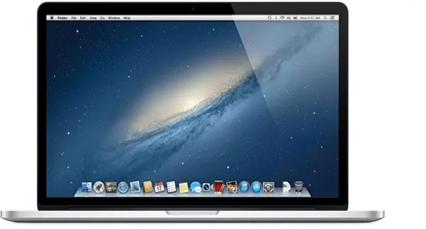 MacBook Pro (Retina, 15-inch, Early 2013) — Product image supplied by Apple; pictured colours may vary. Resized and re-encoded for this catalogue.