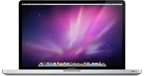 MacBook Pro (17-inch, Early 2009) — Product image supplied by Apple; pictured colours may vary. Resized and re-encoded for this catalogue.