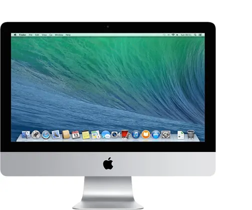 iMac (21.5-inch, Late 2013) — Product image supplied by Apple; pictured colours may vary. Resized and re-encoded for this catalogue.