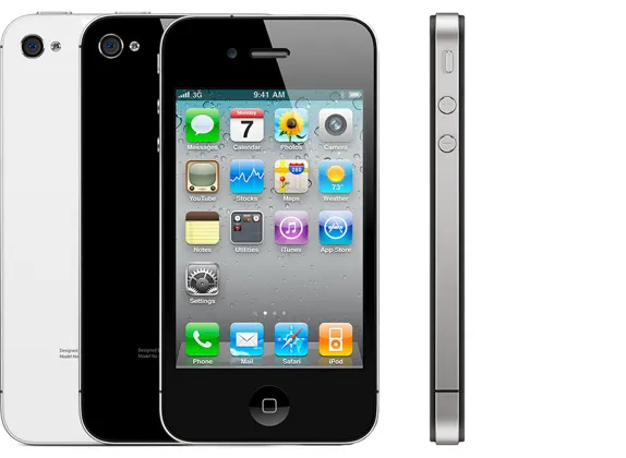 iPhone 4s — Family illustration: iPhone 4 (2010). This is not a photograph of the exact listed model. Resized and re-encoded; the credited image licence applies.