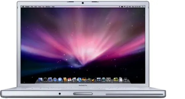 MacBook Pro (15") — Family illustration: MacBook Pro (15-inch, Early 2008) (2008). This is not a photograph of the exact listed model. Resized and re-encoded; the credited image licence applies.