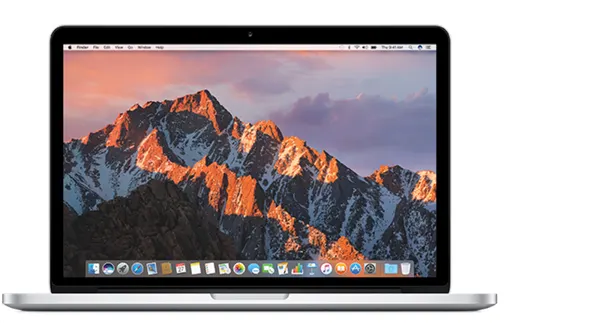 MacBook Pro (Retina, 13-inch, Early 2015) — Product image supplied by Apple; pictured colours may vary. Resized and re-encoded for this catalogue.