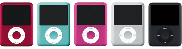 iPod nano (3rd generation) — Product image supplied by Apple; pictured colours may vary. Resized and re-encoded for this catalogue.